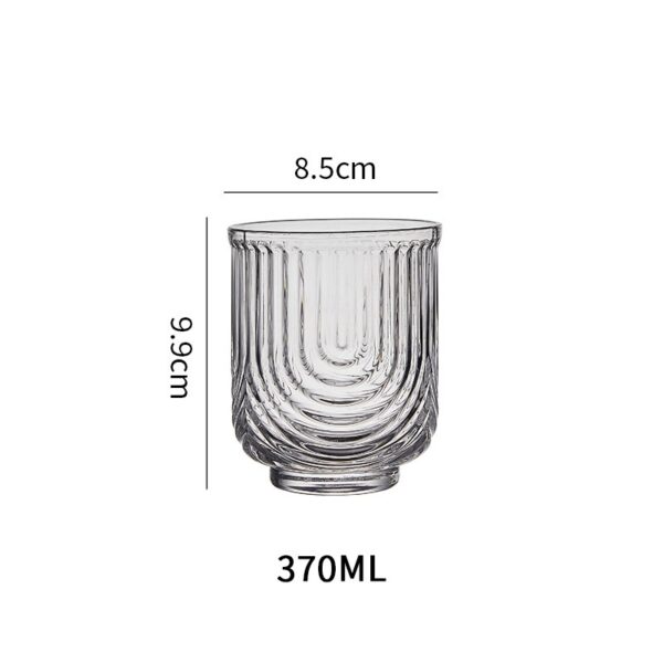 Handmade Small U Juice Niche Glass Water Cup - Image 5